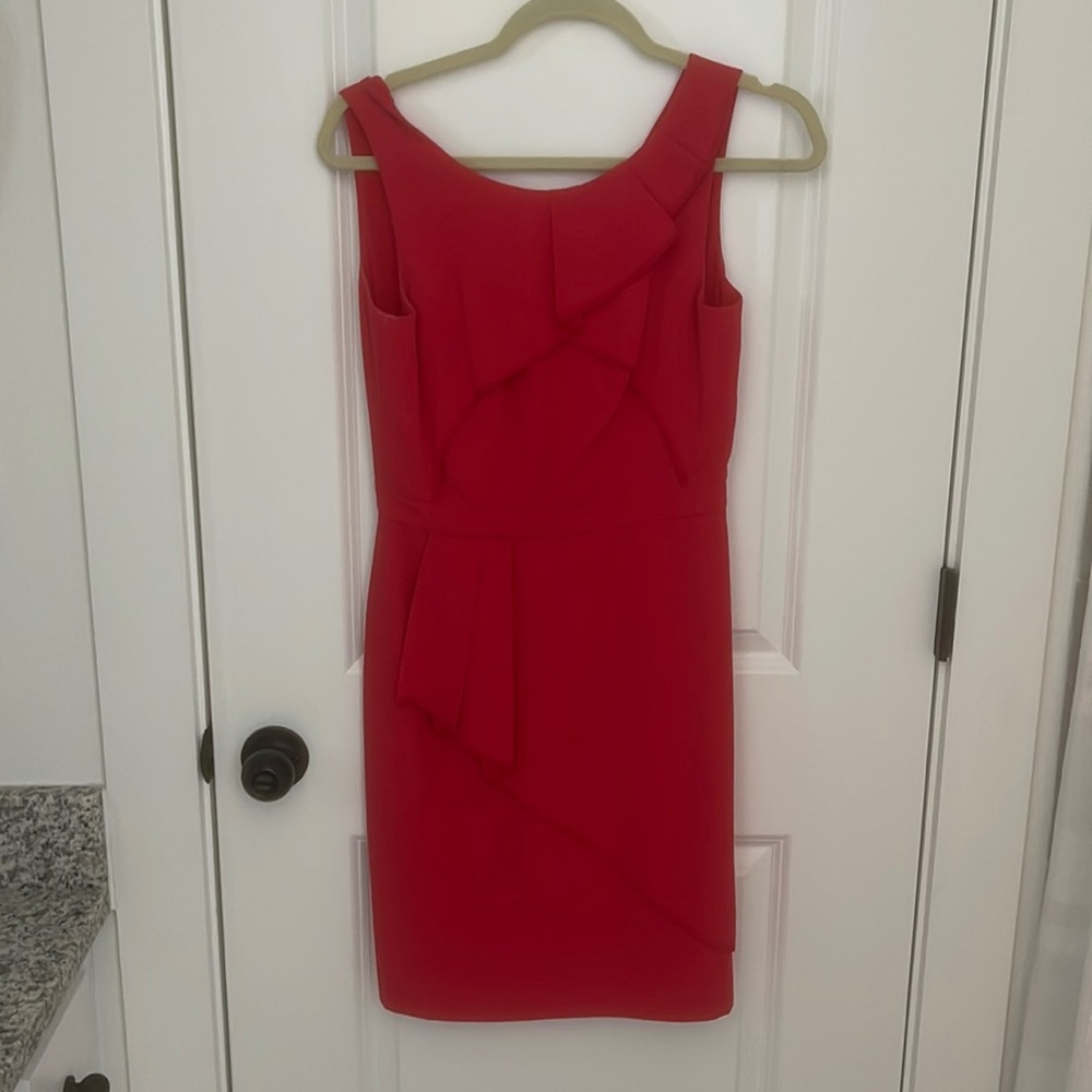 BCBG max azria red sheath dress